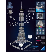                             Puzzle 3D Iconics: Empire State Building Noční edice                        