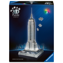                             Puzzle 3D Iconics: Empire State Building Noční edice                        