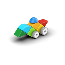                             Geomag Magicube Auto 13 dílků                        