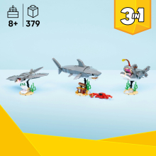                             LEGO® 31381 Creator 3v1 Divoký žralok a truhla s pokladem                        