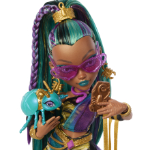                             Panenka Monster High monsterka Nefera s mazlíčkem                         
