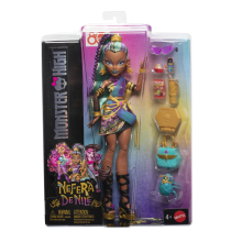                             Panenka Monster High monsterka Nefera s mazlíčkem                         