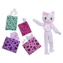                             Barbie cutie reveal Barbie a starostliví medvídci sladké mašle - fialové kotě                        