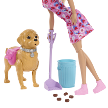                             Barbie panenka s pejskem na procházce                        