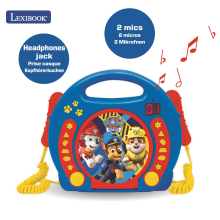                             Lexibook CD přehrávač Tlapková patrola se 2 mikrofony                        