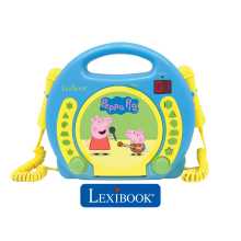                             Lexibook CD přehrávač Prasátko Peppa se 2 mikrofony                        