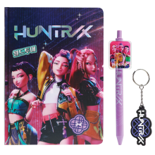                             K-pop Demon Hunters dárkový set (blok, pero, klíčenka - Huntrix)  DPL6                        