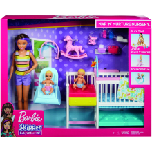                             Barbie herní set dětský pokojík                        