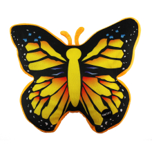                             Svítící polštář motýl, černo-žlutý                        