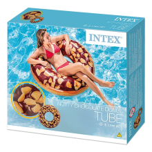                             INTEX 56262NP Nafukovací kruh čokoládový donut 1,14m                        