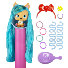 VIP Pets pejsek s doplňky, extra dlouhé vlasy