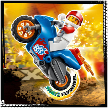                             LEGO® City 60298 Kaskadérská motorka s raketovým pohonem                        