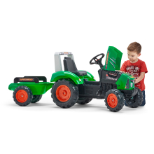                             Traktor šlapací Supercharger zelený                        