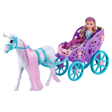                             Princezna Sparkle Girlz s koněm a kočárem                        