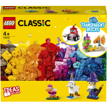                             LEGO® 11013 Průhledné kreativní kostky                        