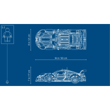                             LEGO® Technic™ 42096 Preliminary GT Race Car                        