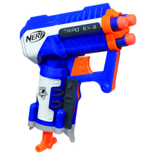                             NERF elite kapesní pistole s 3 hlavněmi                        