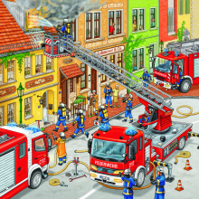                             Puzzle Nasazení požárníků 3x49 dílků                        