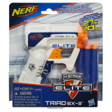                             NERF Elite pistole s třemi hlavněmi                        