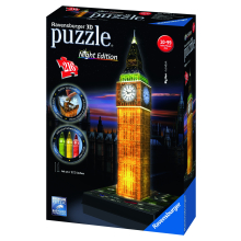                            Puzzle 3D Big Ben (Noční edice) 216 dílků                        