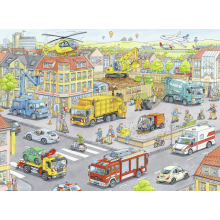                             Puzzle Stroje ve městě 100 dílků                        