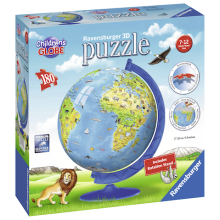                             Puzzle 3D Dětský Globus (anglický) 180 dílků                        