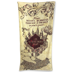 Osuška Harry Potter 1 Pobertův plánek, 75x150 cm