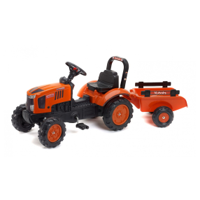 Traktor Kubota M7171 s valníkem oranžový