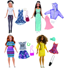 Barbie modelka s oblečky a doplňky