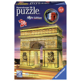 Puzzle 3D Vítězný oblouk Noční edice 216 dílků