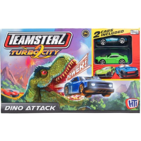 Teamsterz dráha dinosaurus + 2 autíčka