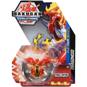 Bakugan die-cast figurky červený drak s4