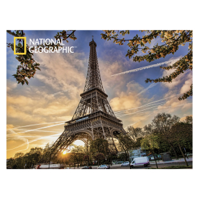 Plakát 3D Paříž Eiffelova Věž