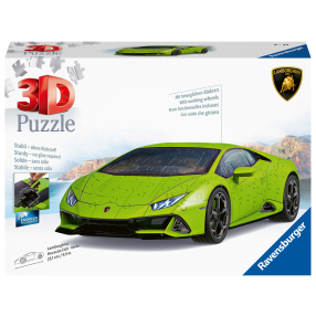 Puzzle 3D Lamborghini Huracán Evo zelené 108 dílků