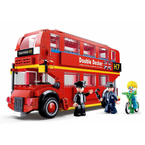 Stavebnice Sluban - Londýnský dvoupodlažní autobus