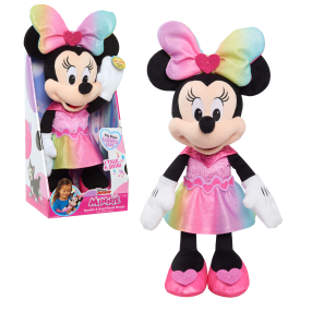 Minnie Mouse zpívající plyšak v lesklých šatičkách