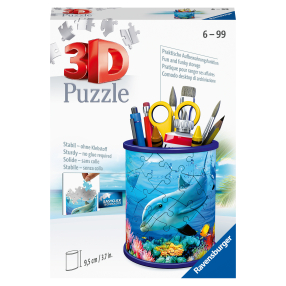 Puzzle 3D Stojan na tužky Podvodní svět 54 dílků