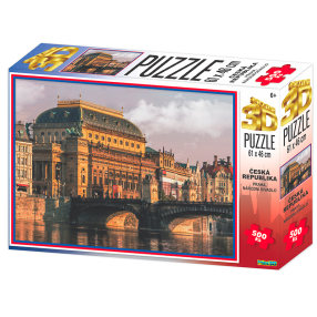 Puzzle 3D Praha Národní divadlo 500 dílků