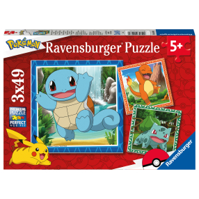 Puzzle dětské Vypusťte Pokémony 3x49 dílků