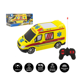 Auto RC ambulance plast 20 cm