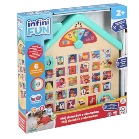 Infini FUN Domeček dřevěný s abecedou