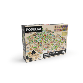 Puzzle - Mapa České republiky 160 ks