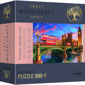 Puzzle dřevěné Londýn Westmister Big Ben 501 dílků