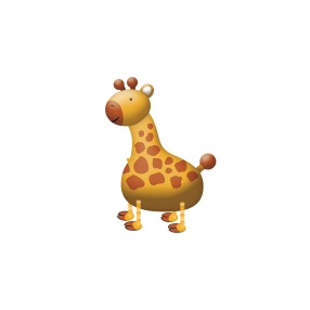 Balónek foliový walking Žirafa