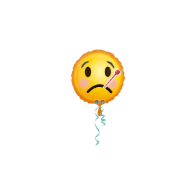 Balónek foliový standard Emoticon