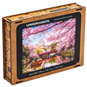 Dřevěné puzzle Unidragon sakura velikost KS (43x30cm)