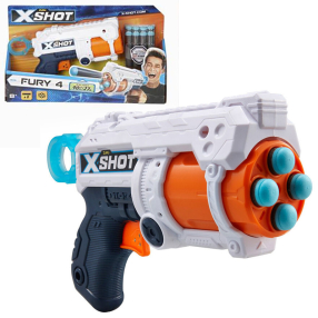 X-SHOT EXCEL Fury 4 s otočnou hlavní a  16 náboji