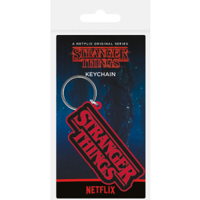 Klíčenka gumová, Stranger Things - logo