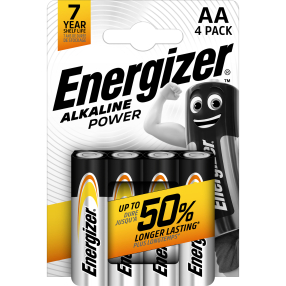 Baterie Energizer Alkaline Power AA 4 pack
