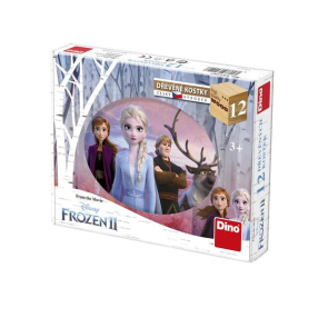 Dřevěné kostky 12 ks Frozen II